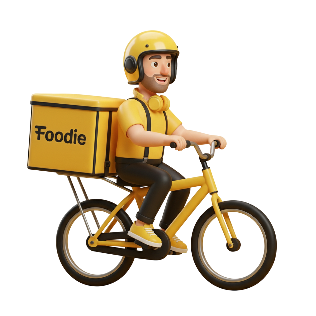 Delivery partner on bike