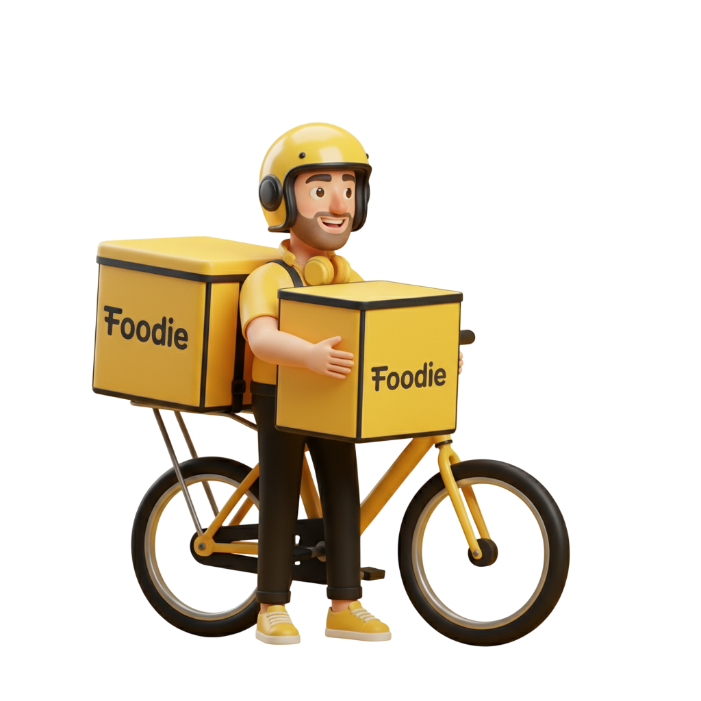 Delivery partner with bag