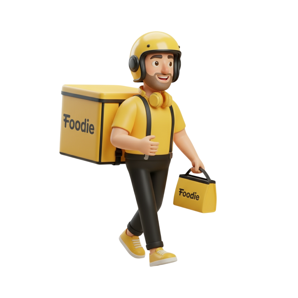 Delivery partner walking